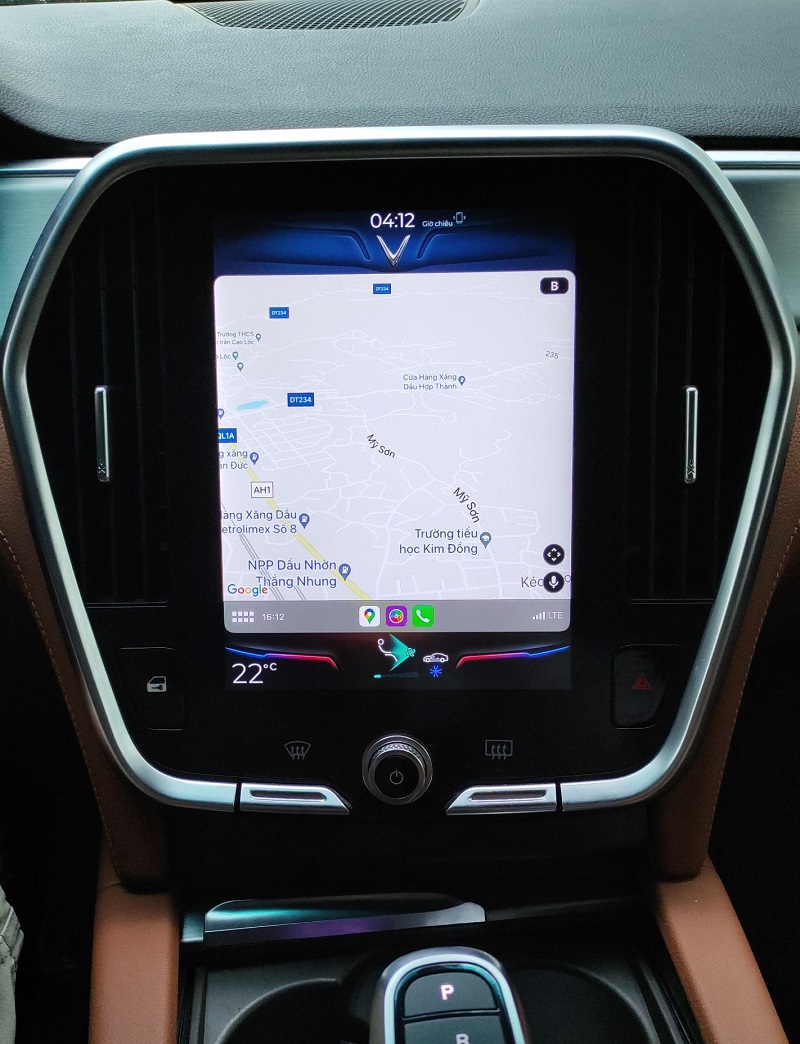Màn hình xe VinFast đã Nâng cấp Apple Carplay cho VinFast
