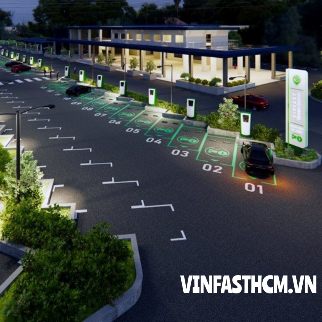 VinFast VF 9 Plus | Hệ thống trạm sạc điện ôtô điện VinFast