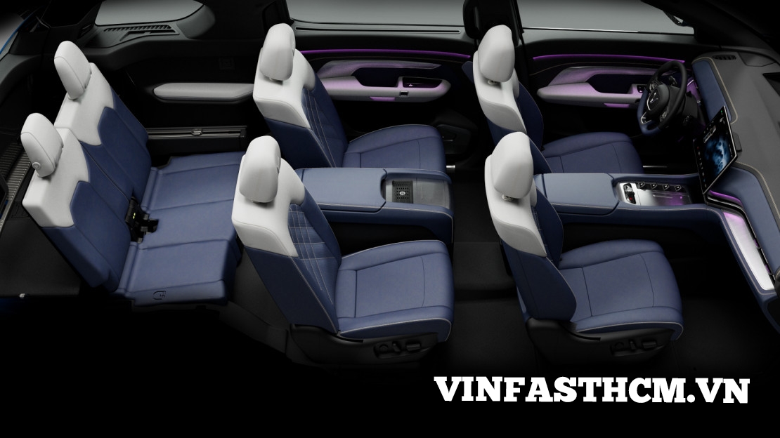 nội thất vinfast vf9 plus có lựa chọn ghế cơ trưởng | Nội thất VinFast VF 9 Plus đẳng cấp với lựa chọn 6 chỗ ngồi, có ghế cơ trưởng sang trọng tích hợp nhiều tính năng nâng cao