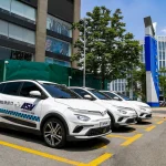 xe điện VinFast chạy dịch vụ tại sân bay