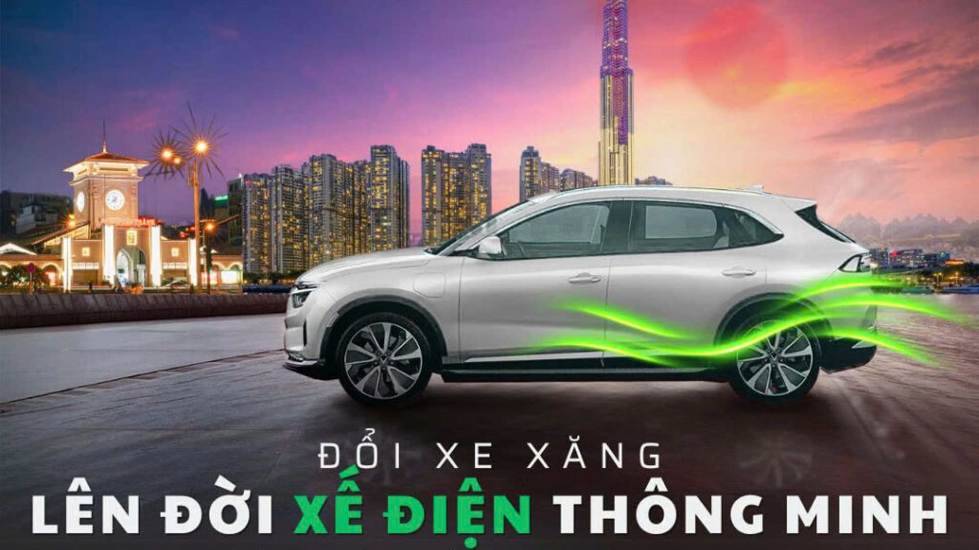 đổi xe xăng sang xe điện vinfast vf8