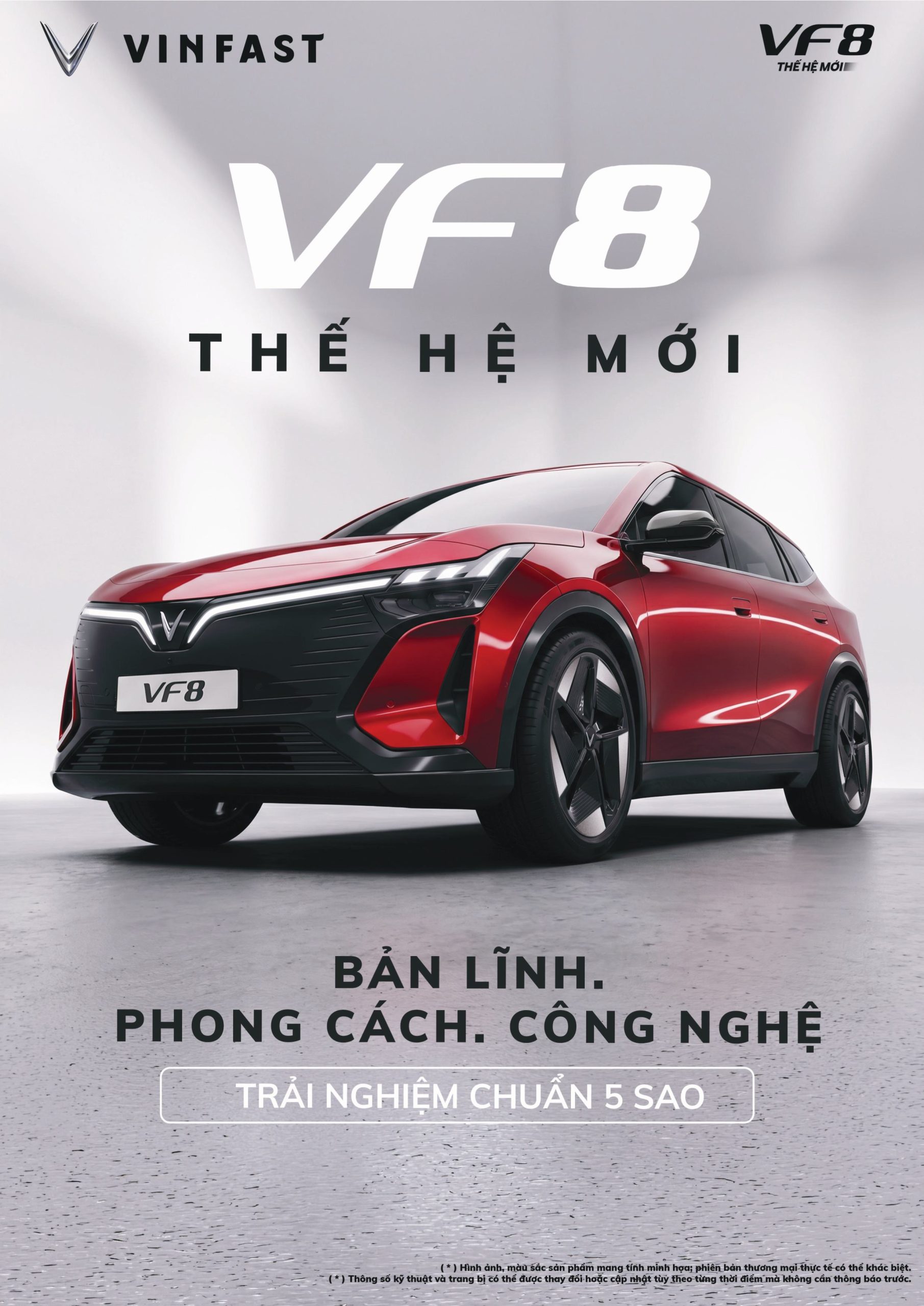 VinFast VF 8 sở hữu phong cách thiết kế hiện đại, mạnh mẽ và mang đậm dấu ấn SUV điện cao cấp.